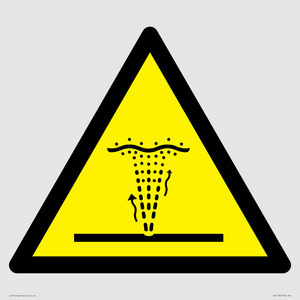 W515 Warning: Geyser (water/air) water jet